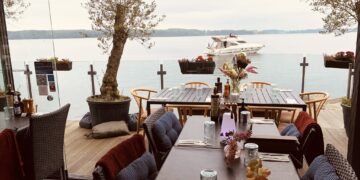 Aquablu – italiensk restaurant med panoramaudsigt ved Skærbæk Havn